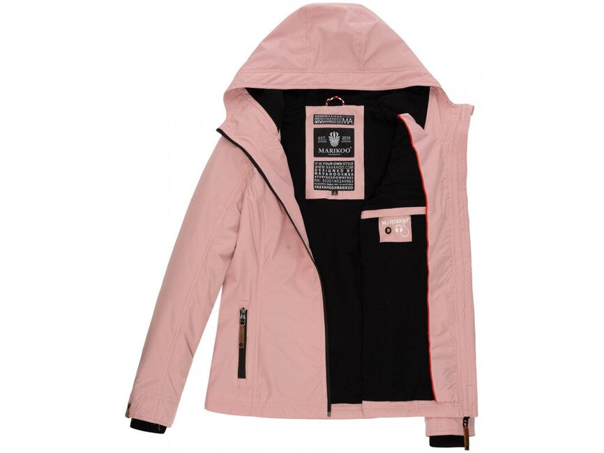 Marikoo Women's Transition Jacket with Hood, Brombeere