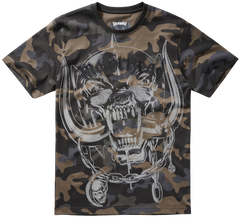 Brandit Motörhead T-Shirt Warpig Print, Dark Camo