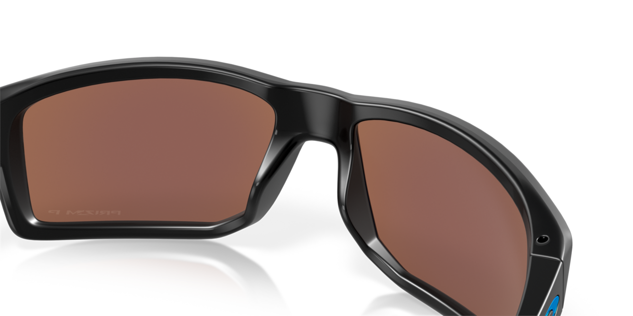 Oakley GIBSTON Sunglasses, Matte Black Frame, Prizm Deep Water Polar Lens, 61