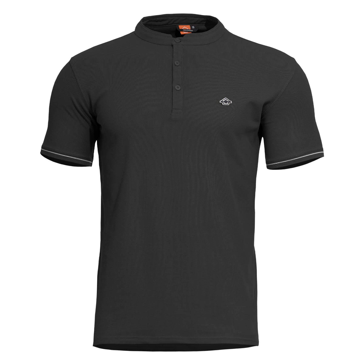 Pentagon Levantes Henley Stripes T-Shirt, Black