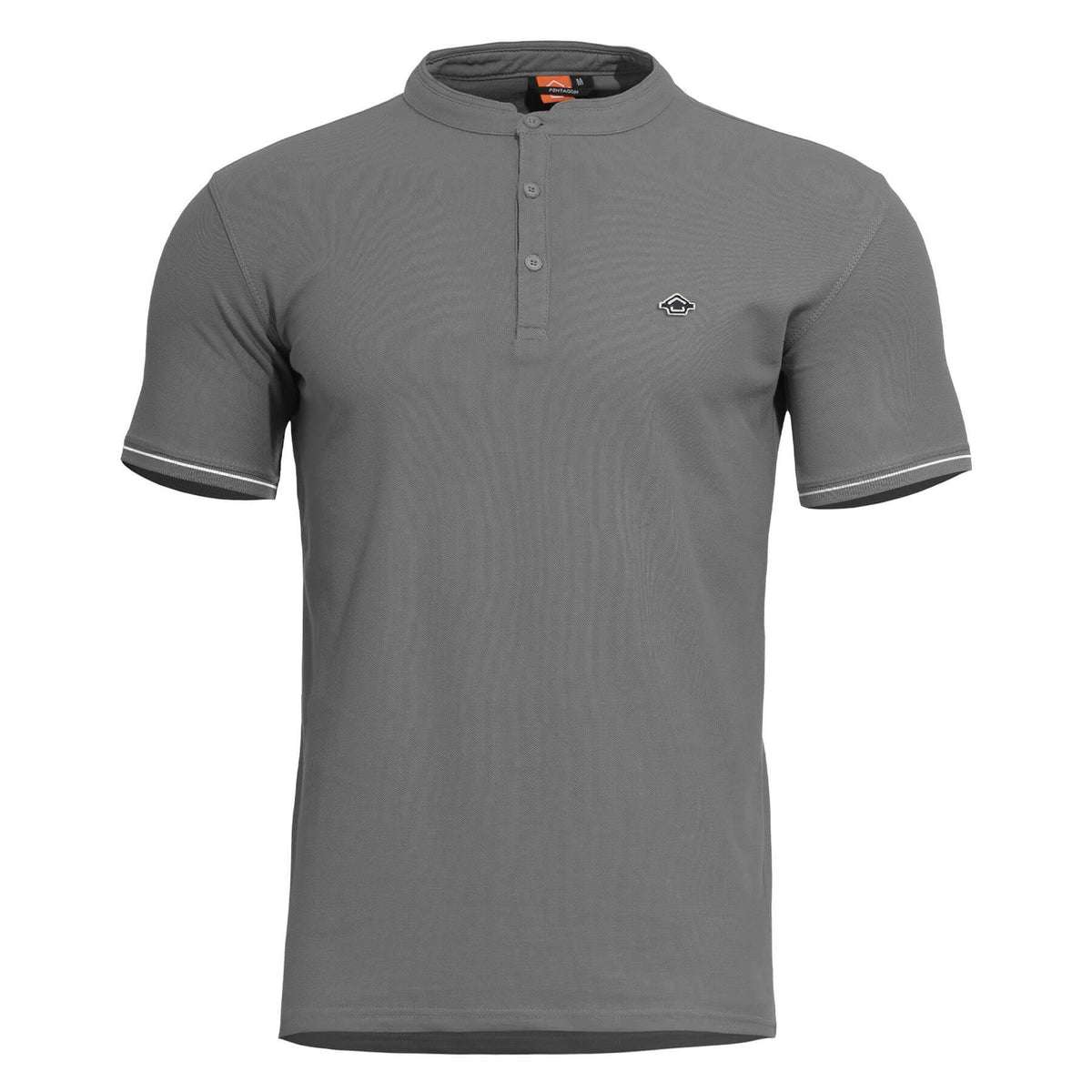 Pentagon Levantes Henley Stripes T-Shirt, Grey