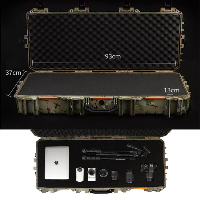 Leguon Bastion Tactical Waterproof Impact-Resistant Gun Case with Wheels and Safety Locks, Black