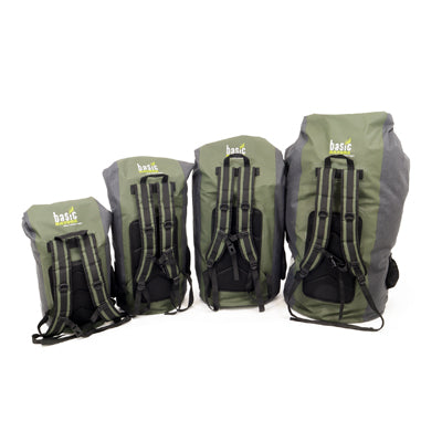 BasicNature Waterproof Bag 60L, Grey-Green