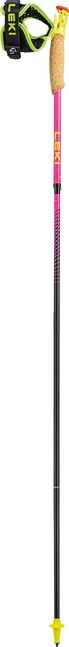 LEKI Ultratrail FX.One Superlite Trail Running Poles, Neon Pink - Neon Yellow - Natural Carbon