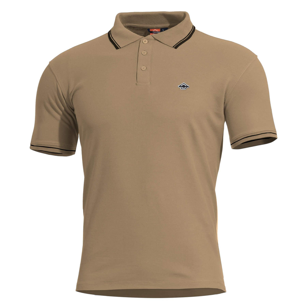 Pentagon Aniketos polo majica, tan brown