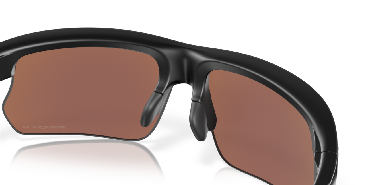 Oakley BISPHAERA Sunglasses, Matte Black Frame, Prizm Deep Water Polarized Lenses, 68
