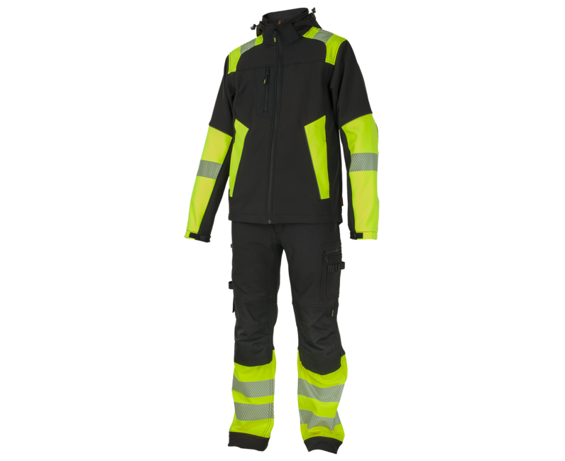 Bennon Reflectos Work Jacket, Black/Yellow