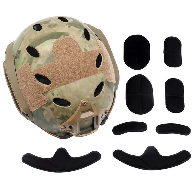 DRAGOWA Tactical Fast PJ Tactical Helmet with Bolt Goggles, Digital Desert