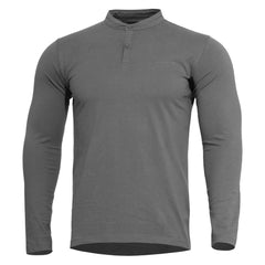 Pentagon Romeo Henley 2.0 Long Sleeve Shirt, Grey