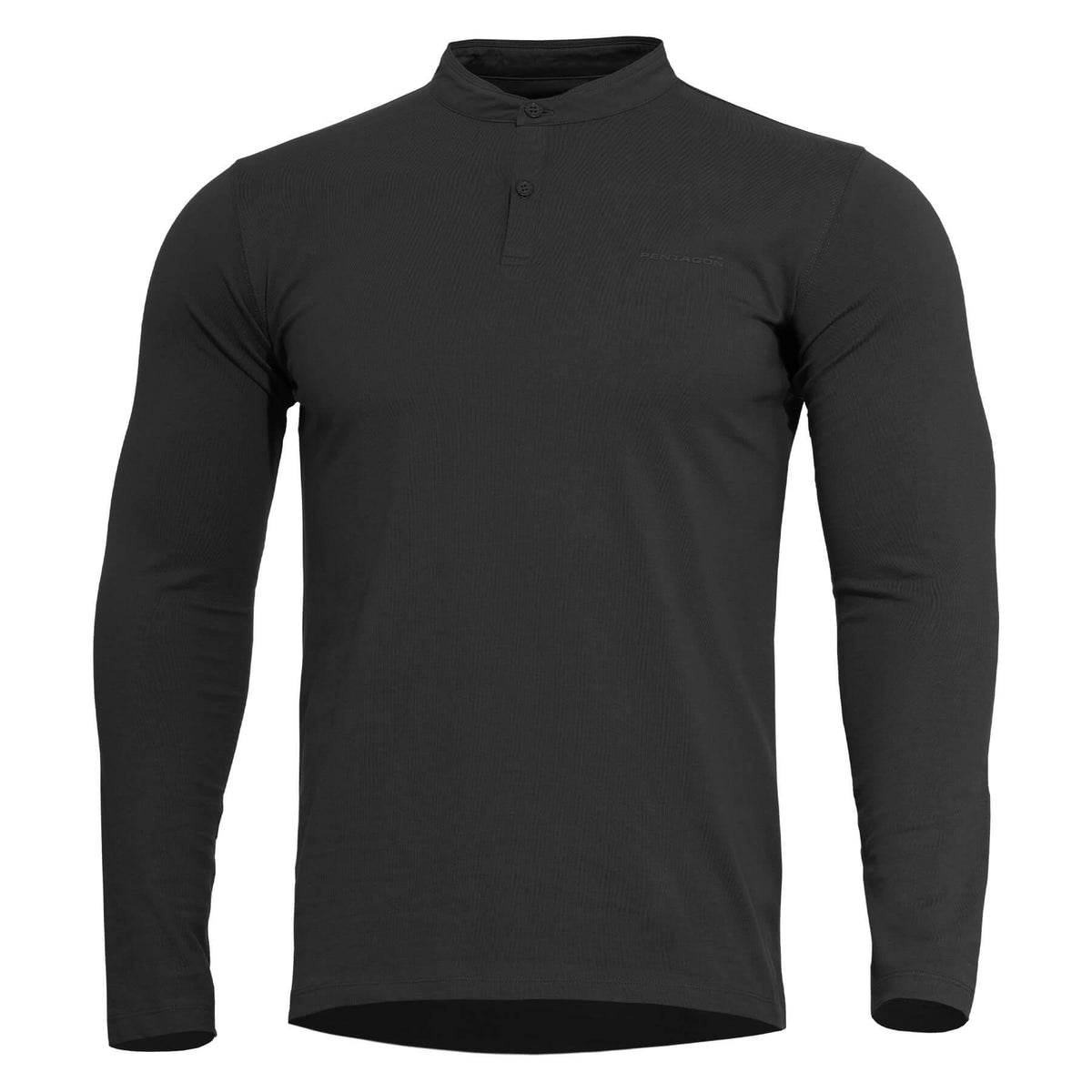 Pentagon Romeo Henley 2.0 Long Sleeve Shirt, Black