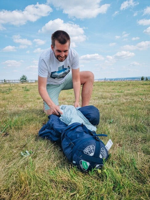 HUSKY Mantilla Ultralight 3-Season Sleeping Bag -5, Navy Blue