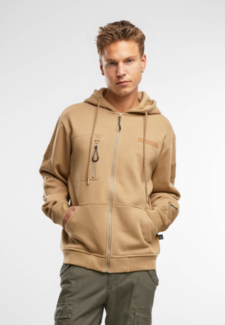 Brandit Men's Tactical Hoodie, Camel