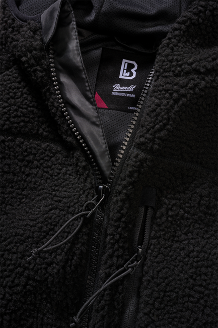 Brandit Teddy Fleece Jacket, Black