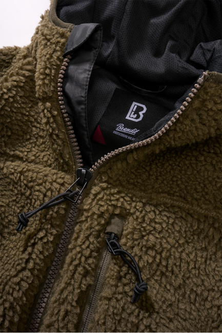 Brandit Teddy Women's Fleece Jacket, Olive