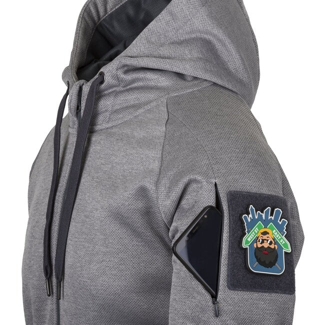 Helikon-Tex Urban Tactical Hoodie Full Zip, Melange Black-Grey