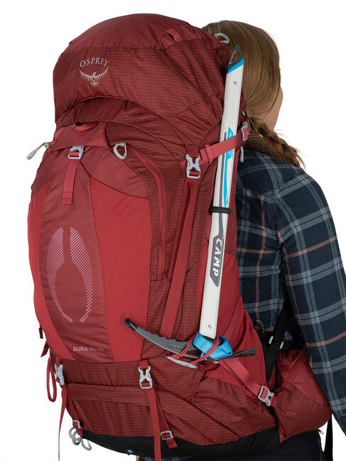 Osprey Aura AG 65 Backpack, Berry Sorbet Red