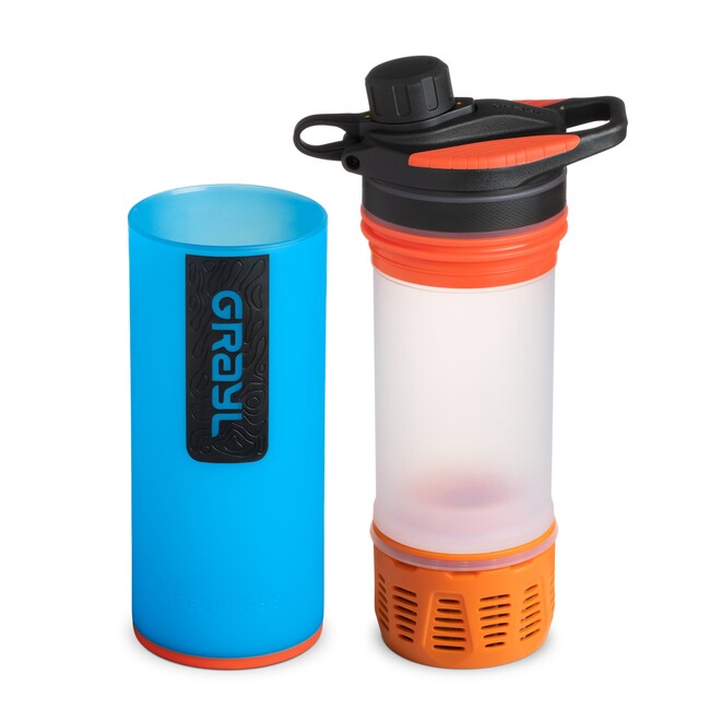 GRAYL GeoPress Purifier Water Filter Bottle, Bali Blue