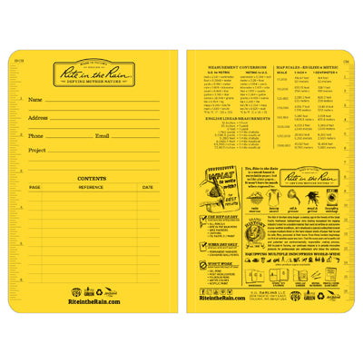 Rite in the Rain Field-Flex All-Weather Notebook Yellow No. 374