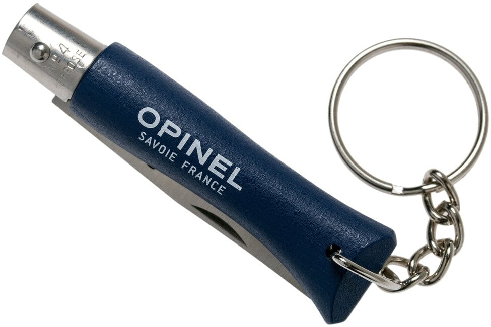 Opinel VRI N°04 Folding Keychain Knife, Navy Blue