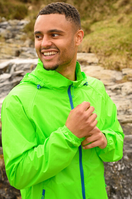 Mac in a Sac Origin 2 Waterproof Jacket, Neon Green