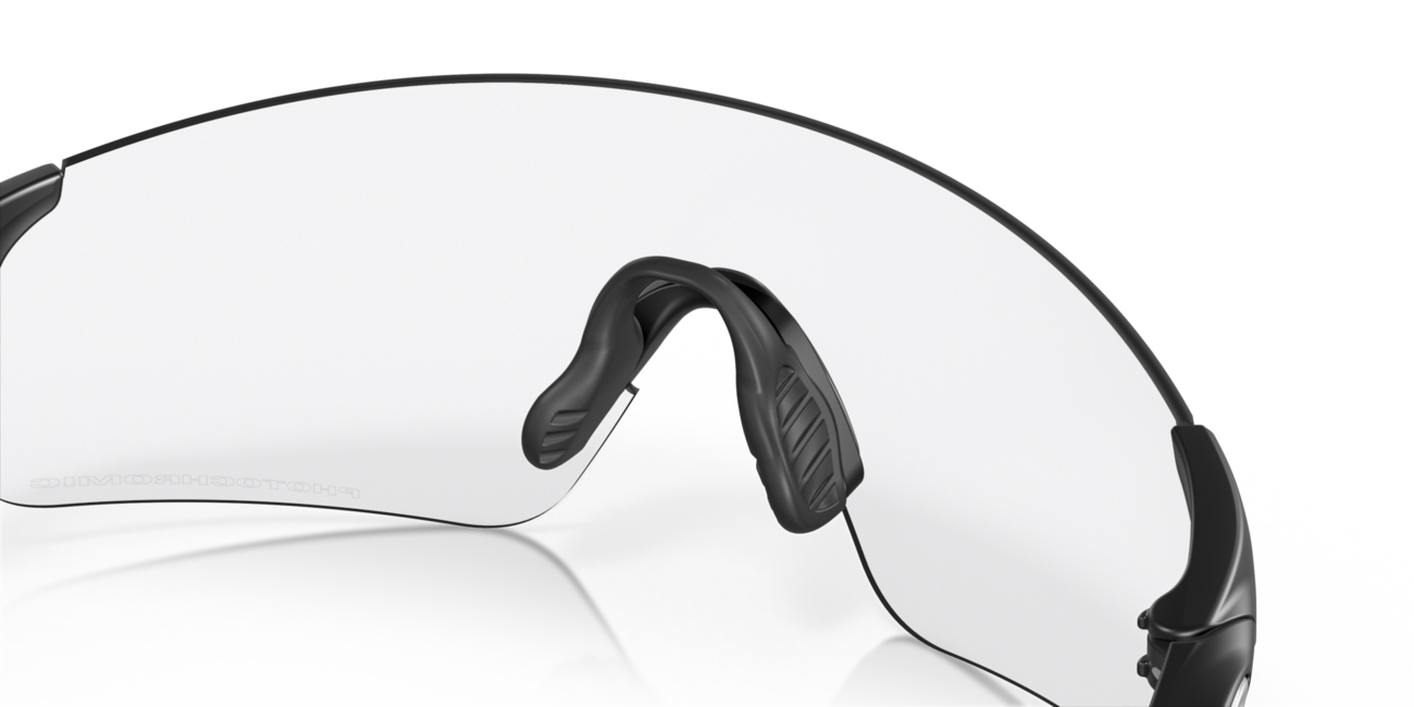 Oakley Evzero Blades Photochromic Sunglasses, Matte Black Frame, Clear 50% Black Iridium Photochromic Lenses
