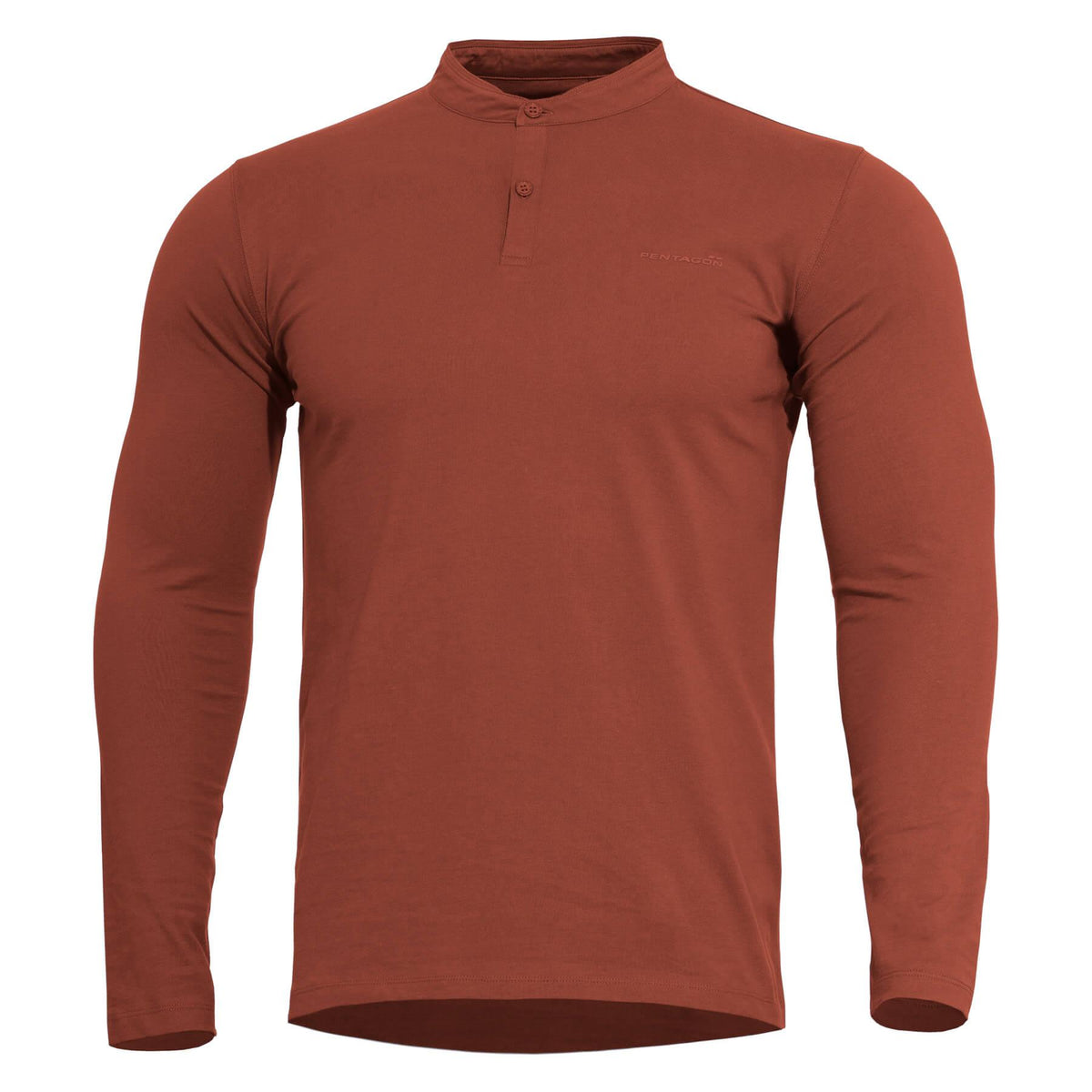 Pentagon Romeo 2.0 Long Sleeve Button-Up Shirt, Maroon Red