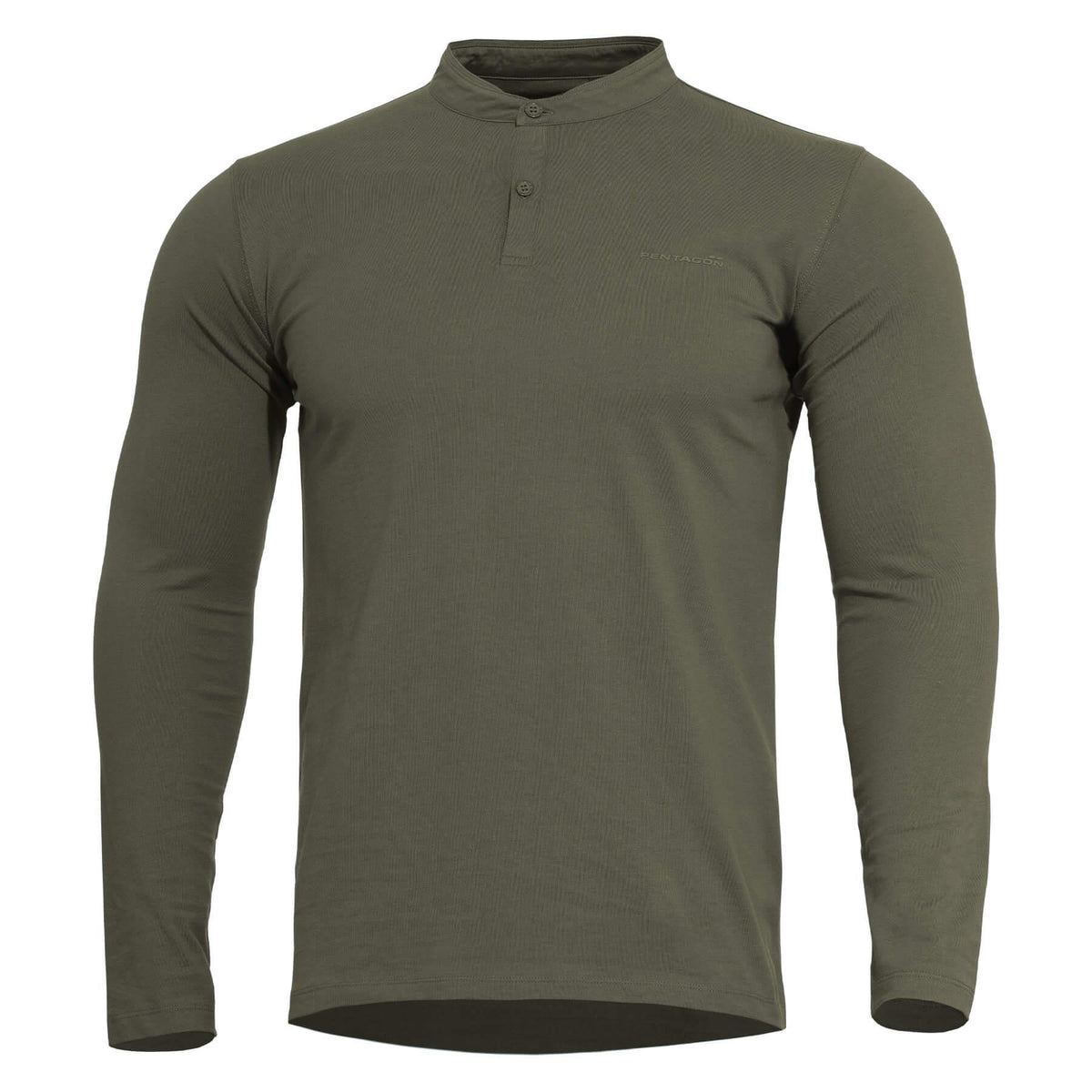 Pentagon Romeo Henley 2.0 Long Sleeve Shirt, Olive