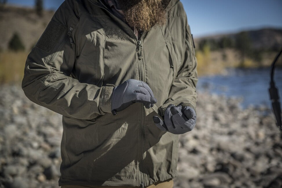 Helikon-Tex Impact Duty Mk2 Winter Gloves, Olive Green / Black