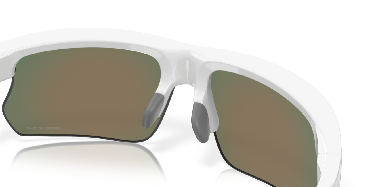 Oakley BISPHAERA Sunglasses 68, Polished White Frame, Prizm Ruby Lens