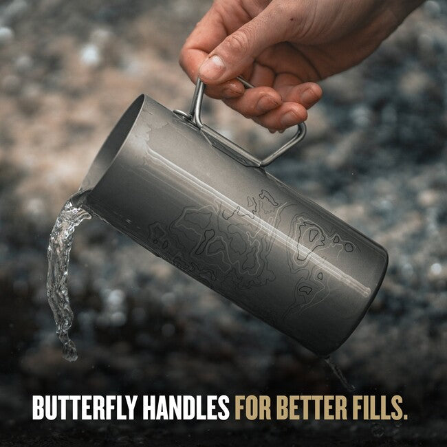 GRAYL GeoPress™ Titanium Filtration Bottle with Cook Lid, Olive Drab