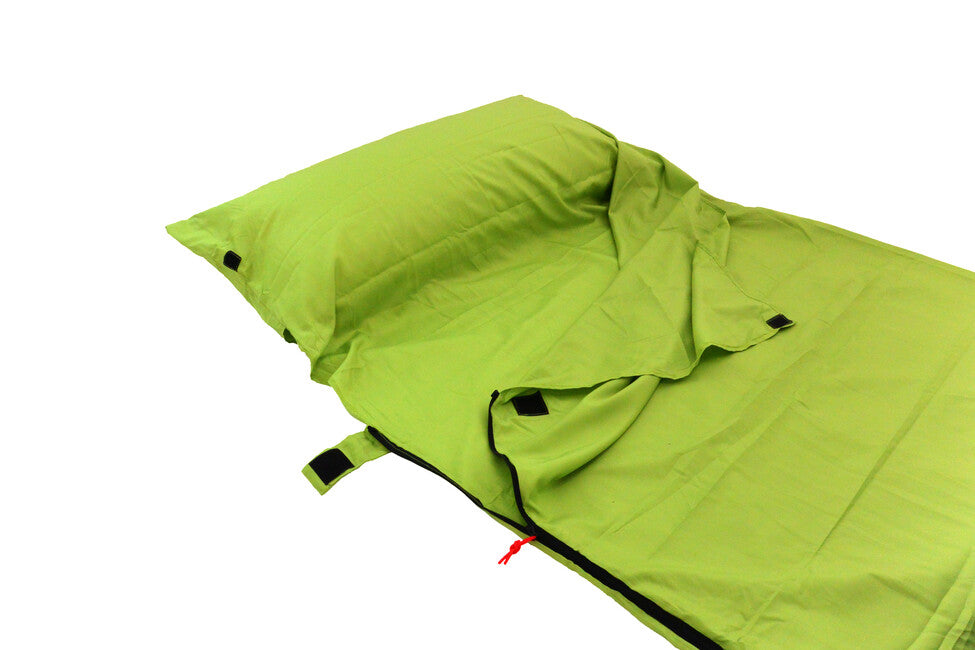 Origin Outdoors Sleeping Bag Liner Microfiber Rectangular Green