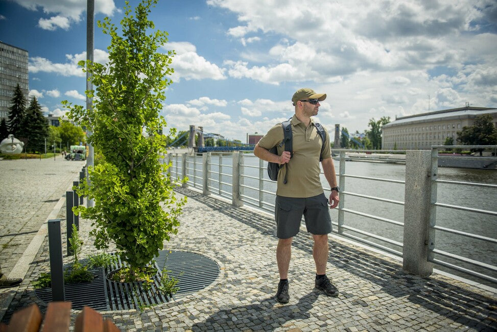 Helikon-Tex Urban Tactical Rip-Stop 8,5" krátke nohavice polycotton woodland