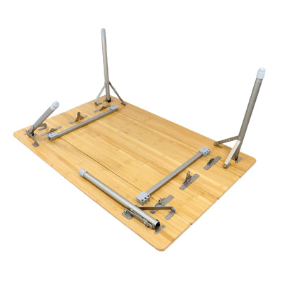 BasicNature Bamboo Folding Table 100 x 65 cm