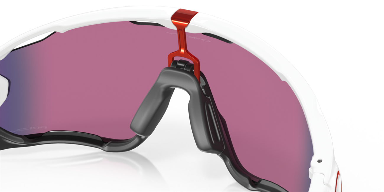 Oakley JAWBREAKER Sunglasses, Polished White Frame, Prizm Road Lenses