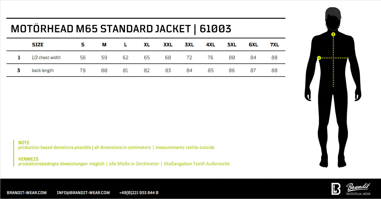 Brandit Motörhead M65 Classic Jacket, Black