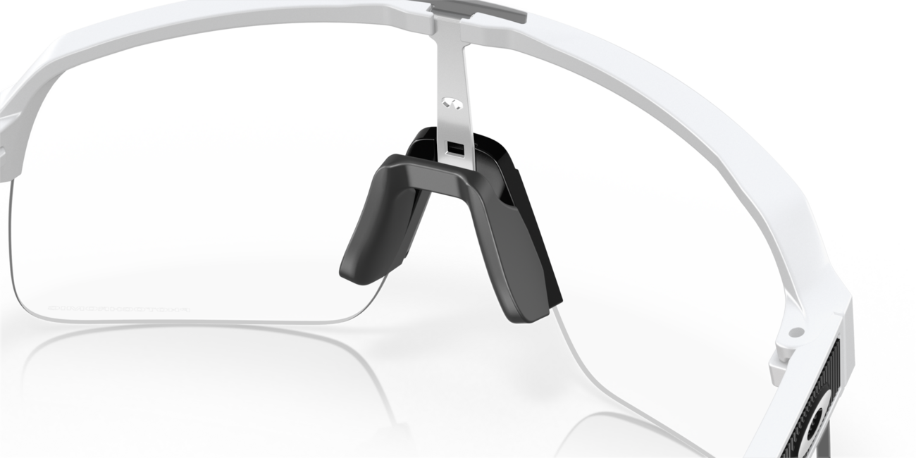 Oakley Sutro Lite Photochromic Sunglasses, Matte White Frame, Clear Photochromic Lenses
