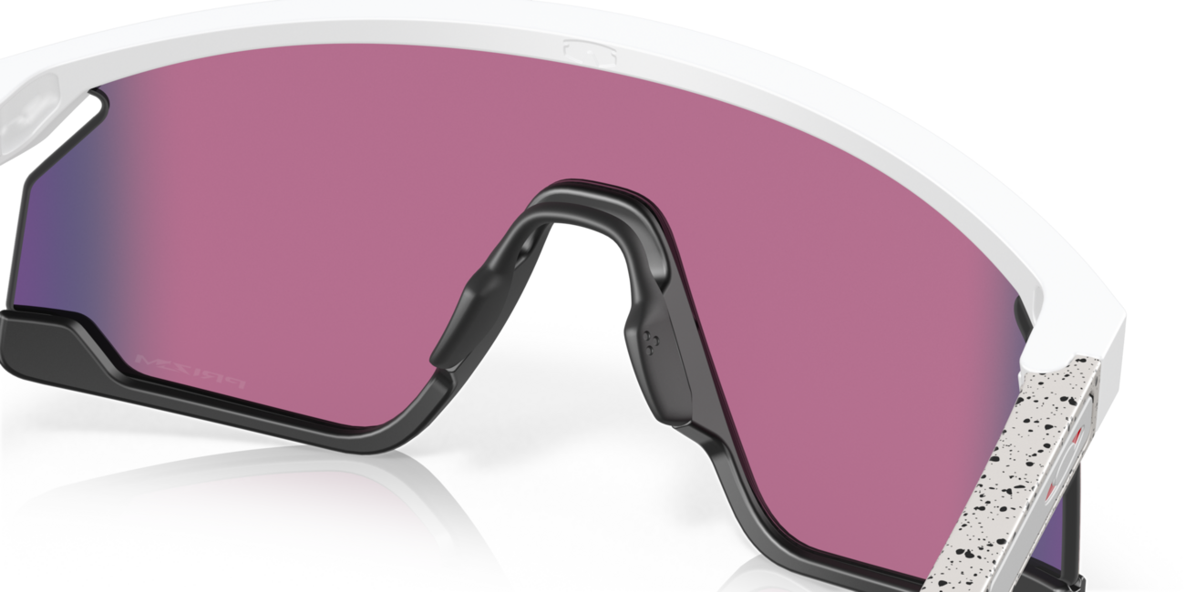Oakley BXTR Sunglasses 39, Matte White Frame, Prizm Road Lens