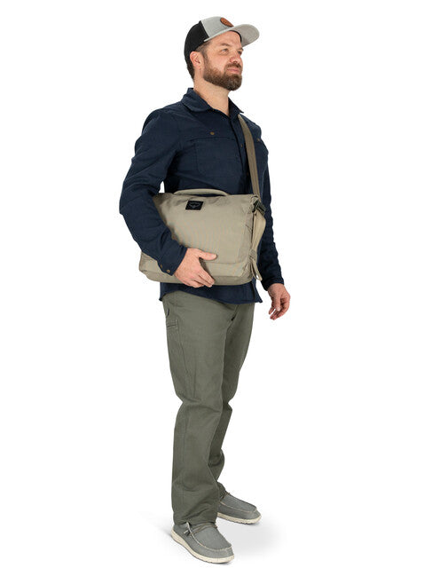 Osprey Aoede Messenger 7 Shoulder Bag, Tan Concrete