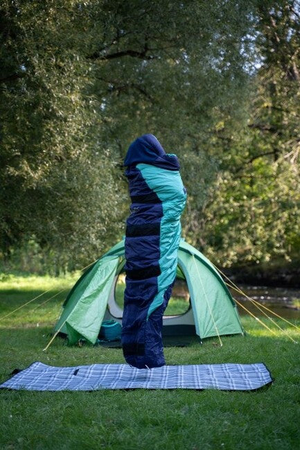 Husky Emotion Synthetic Winter Sleeping Bag -20°C, Navy Blue/Mint