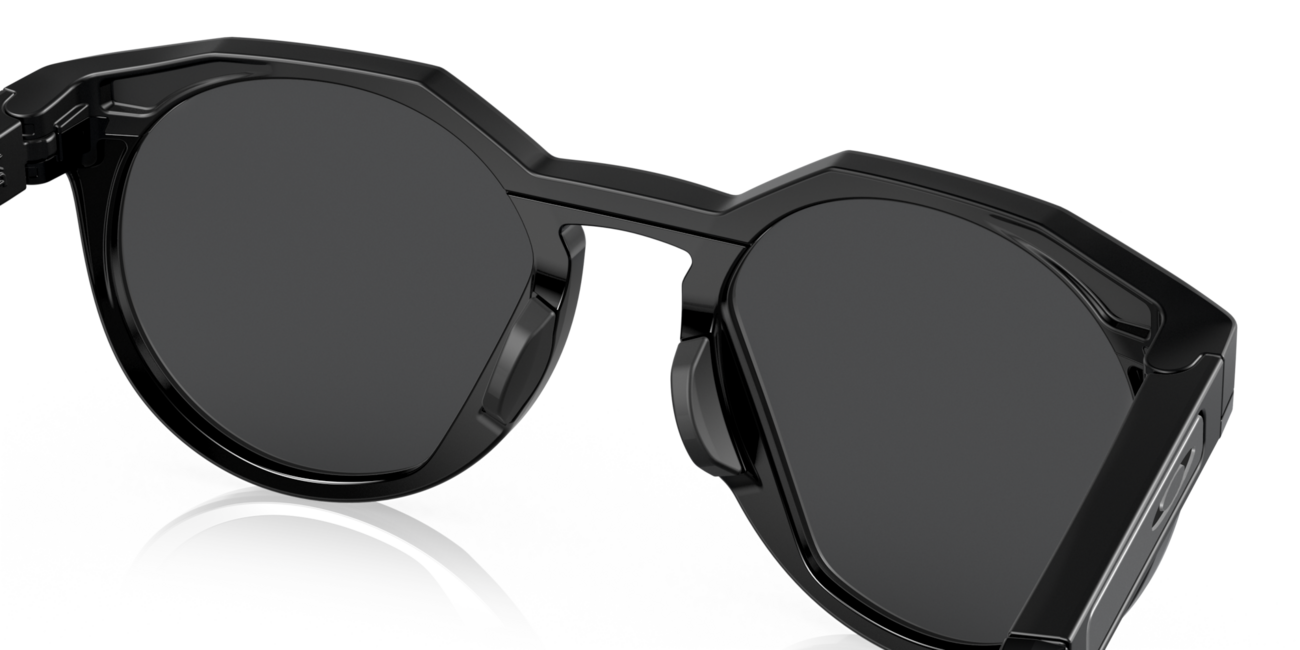 Oakley HSTN Sunglasses, Matte Black Frame, Prizm Black Lenses, 52