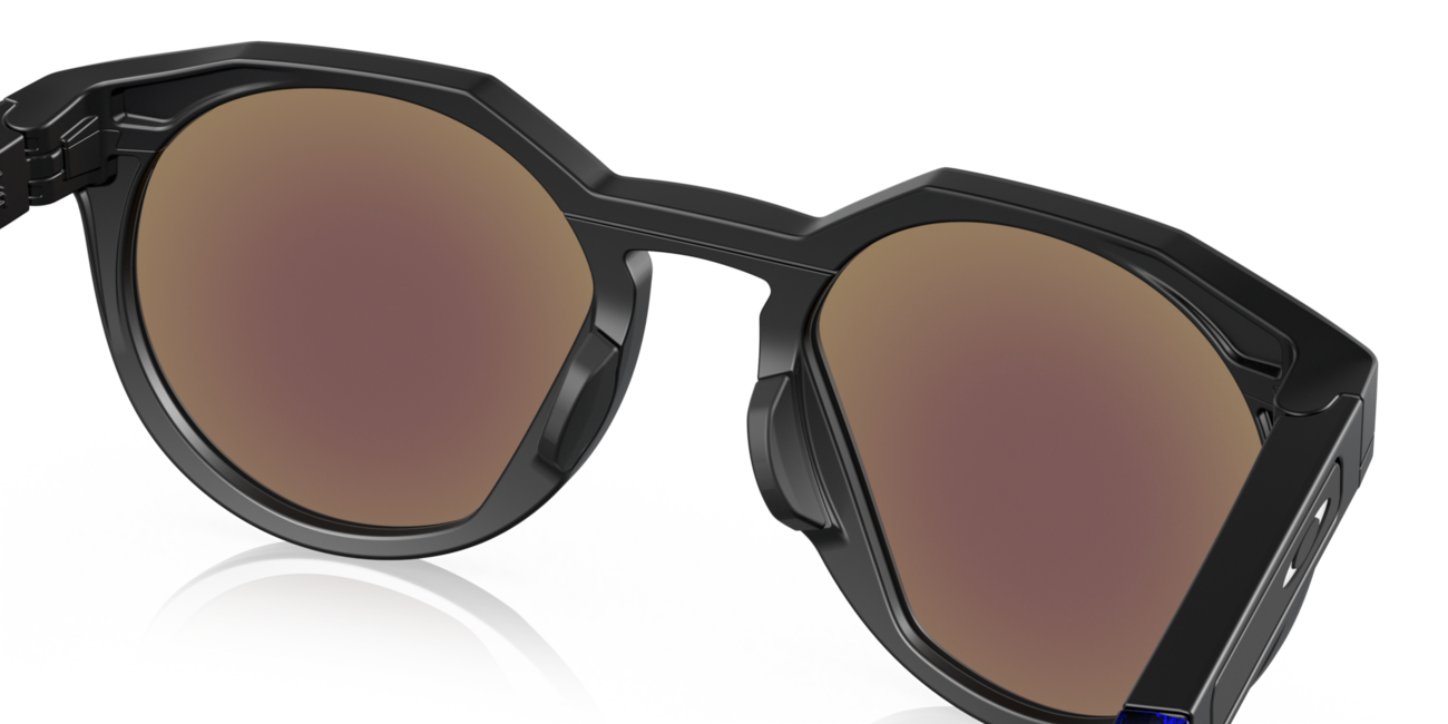 Oakley HSTN Sunglasses, Matte Black Frame, Prizm Sapphire Polar Lenses, 52
