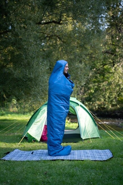 HUSKY Synthetic Three-Season Extended Sleeping Bag -10°C, Navy Blue