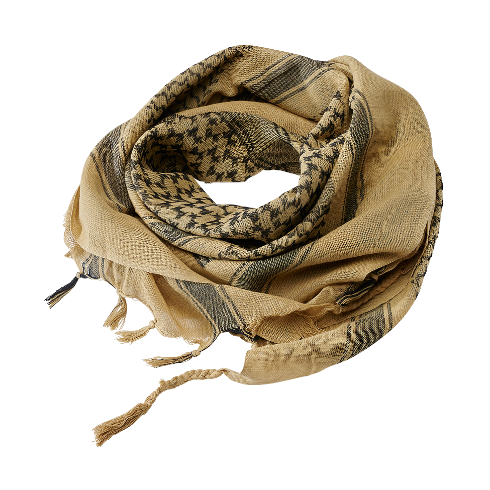 Brandit Shemag šatka, khaki-čierna