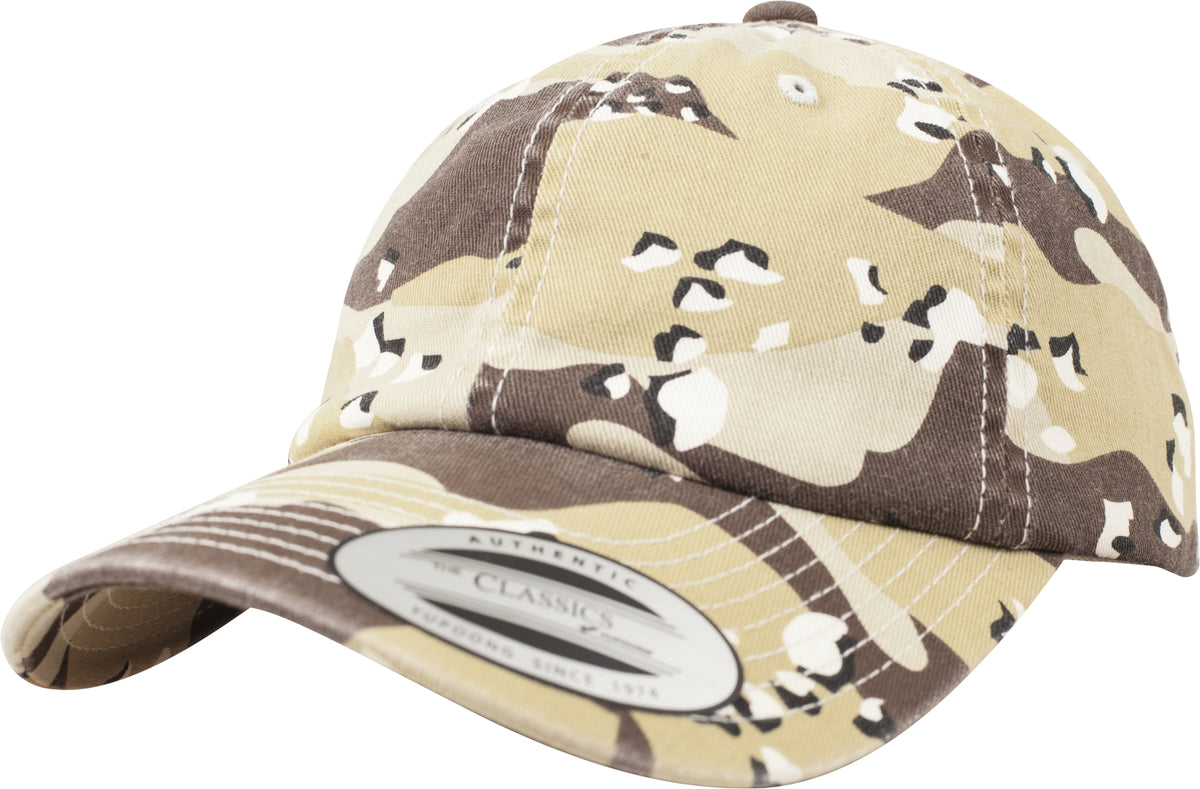 Brandit Low Profile Camo šiltovka s vypraným efektom, 6-color desert