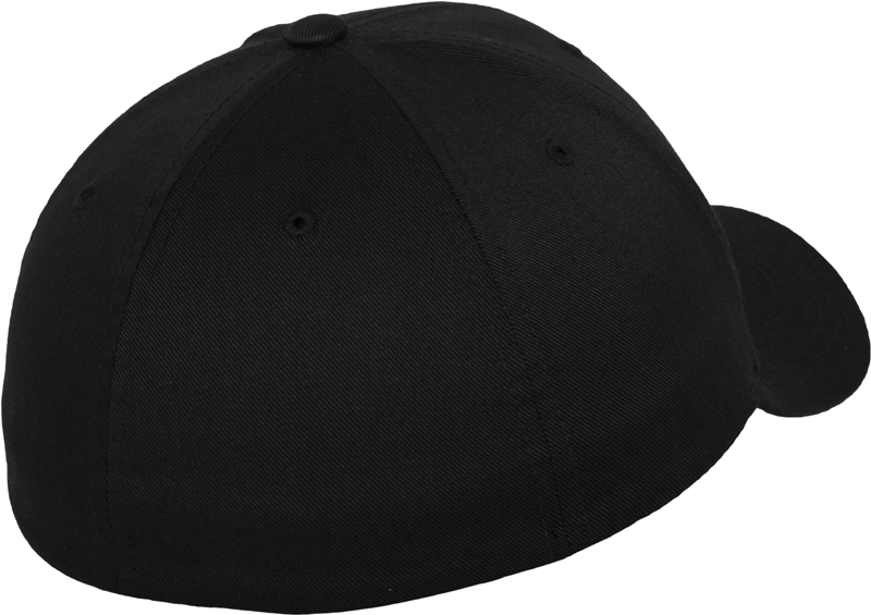 Brandit Flexfit Wooly Combed Cap, Black-Grey