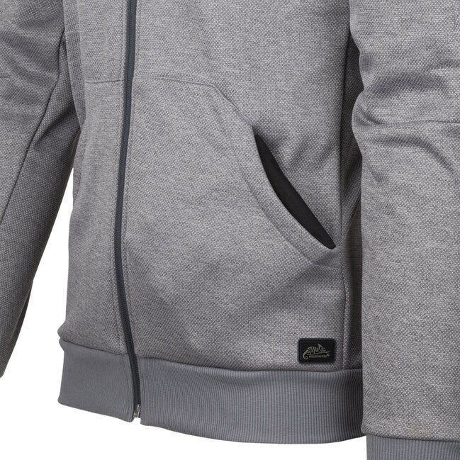 Helikon-Tex Urban Tactical Hoodie Full Zip, Melange Grey