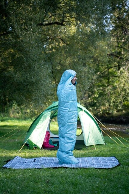 HUSKY Majesty Ladies Synthetic 3-Season Women's Sleeping Bag -10, Light Blue