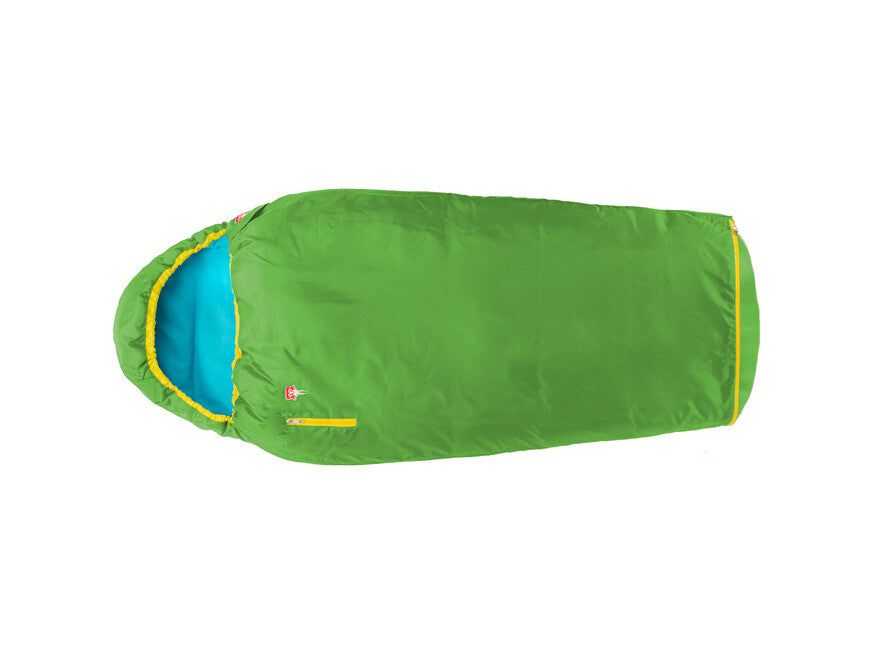 Grüezi-Bag Kids Colorful Grueezi Children's Sleeping Bag, Gecko Green