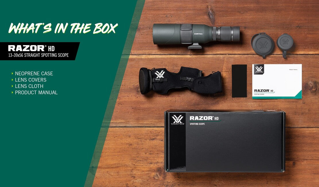 Vortex Optics Razor HD 13-39x56 Straight Spotting Scope