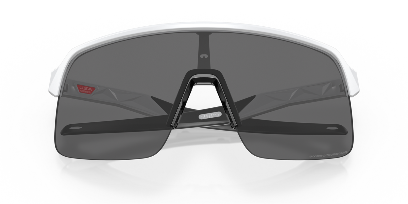 Oakley Sutro Lite Photochromic Sunglasses, Matte White Frame, Clear Photochromic Lenses